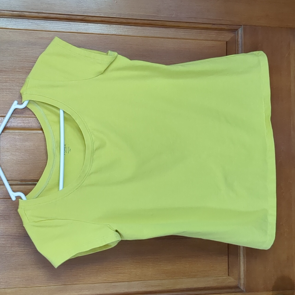 Eileen Fisher Yellow Shirt Petite Medium